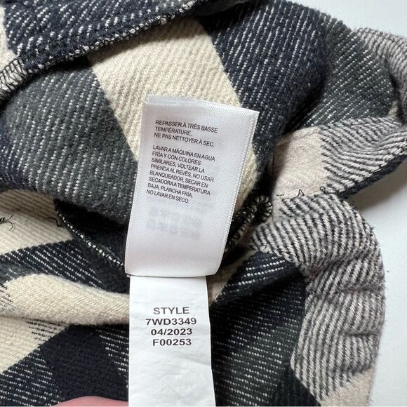 Lucky Brand Plaid Shacket Button Front Flannel Large - Picture 13 of 13